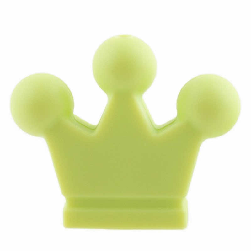 % silicone motifs CROWN yellow-lime