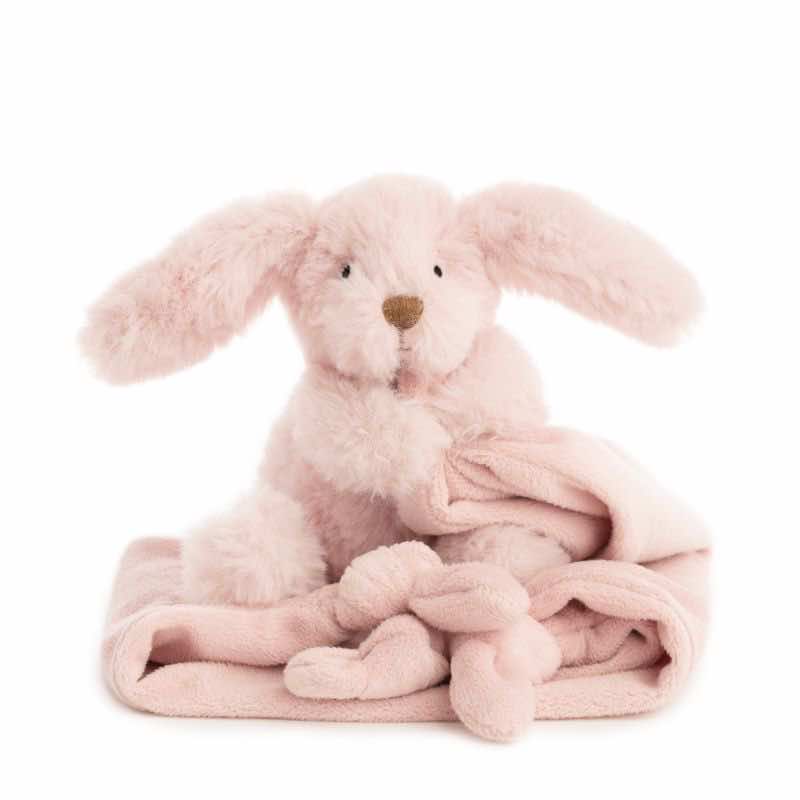 Superweiches Kuscheltuch Hase hellrosa