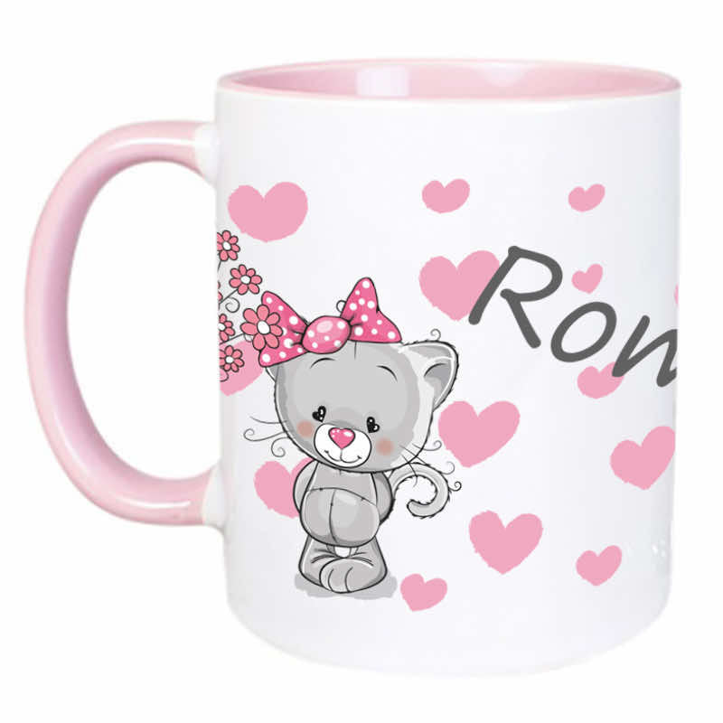 Mug with name kitten