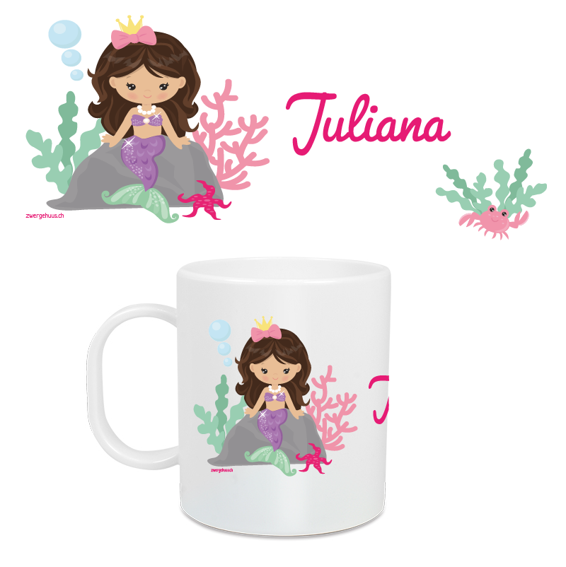 Children&#39;s mug large mermaid