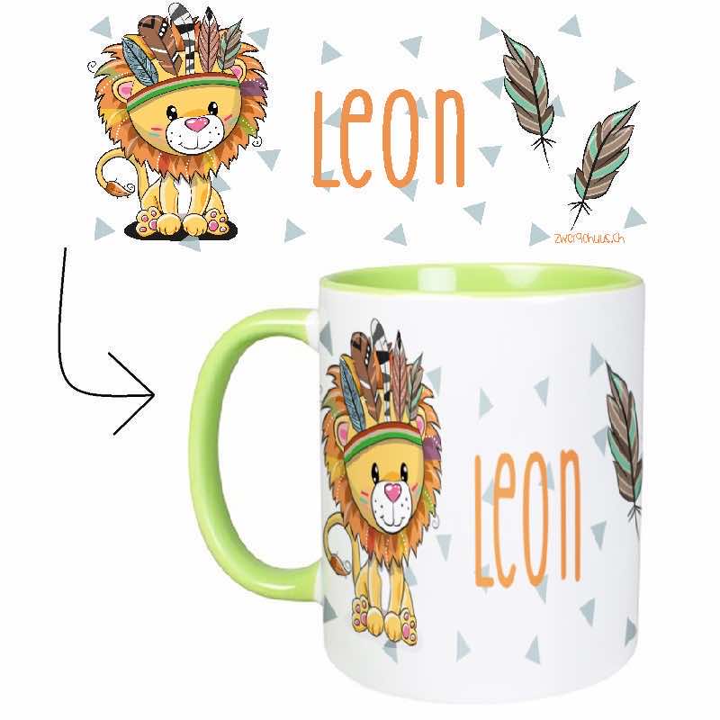 Mug with name lion