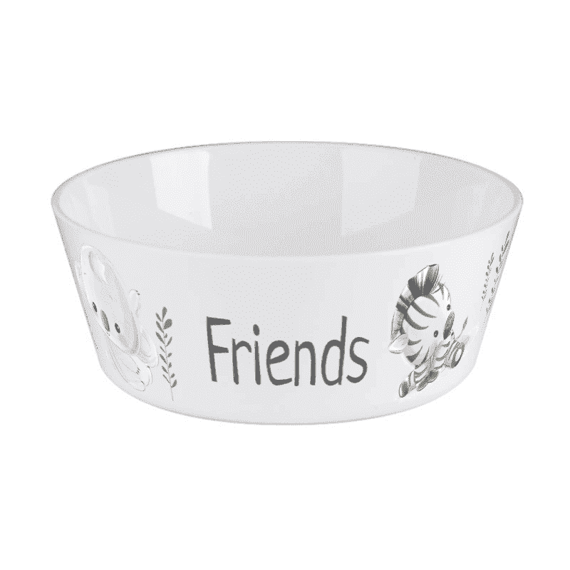 Zoo animals cereal bowl