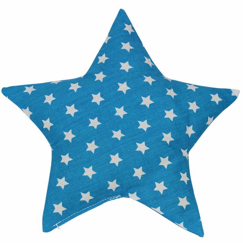 Grape seed cushion stars light blue