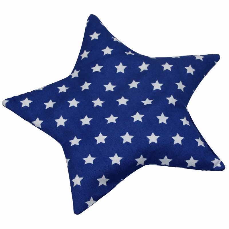 Traubenkernkissen Sterne dunkelblau