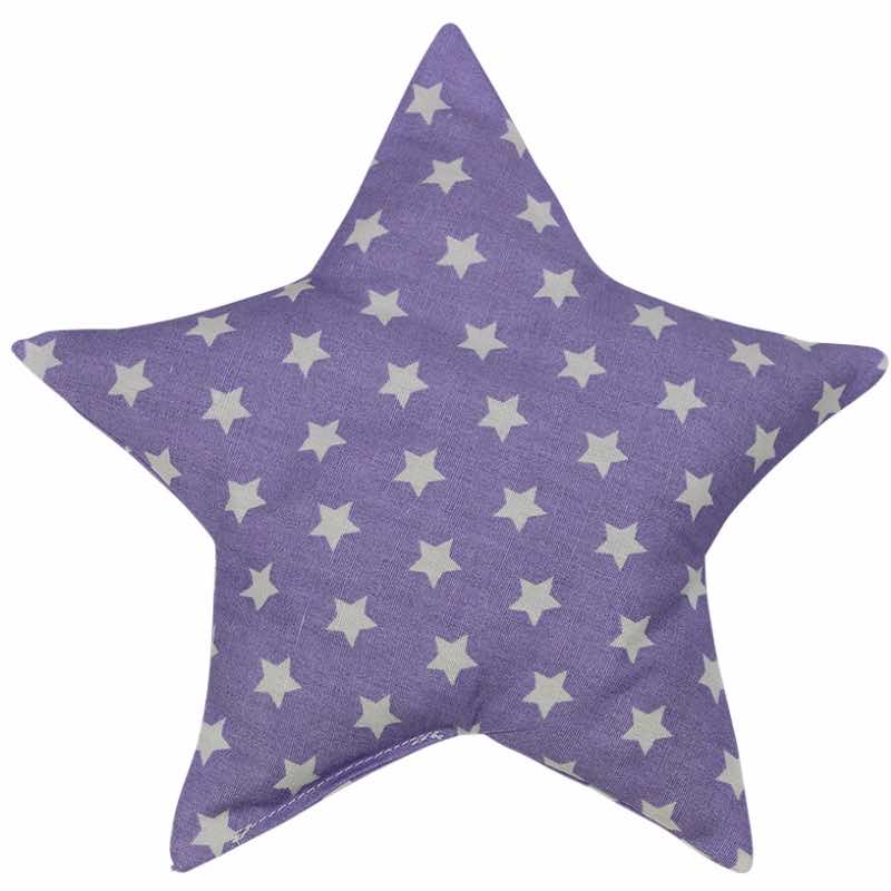 Grape seed cushion stars lilac