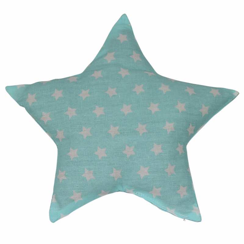 Traubenkernkissen Sterne aqua