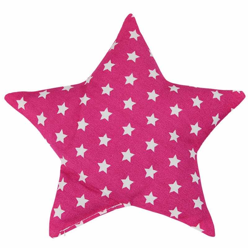 Grape seed cushion stars dark pink