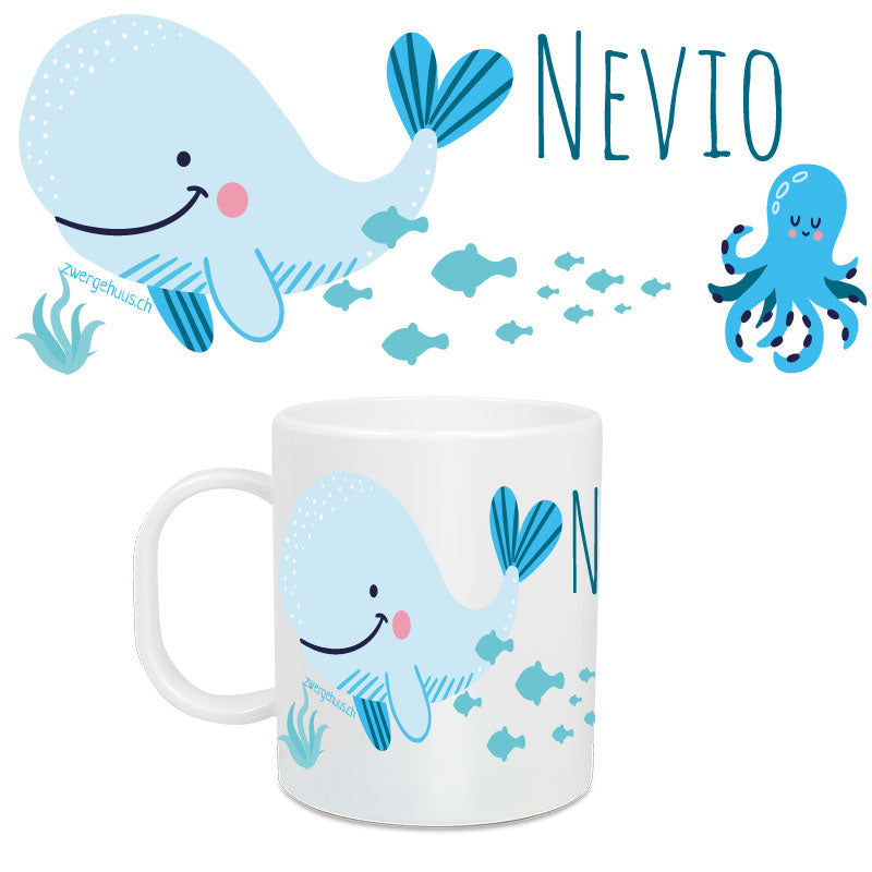 Tasse enfant grande baleine