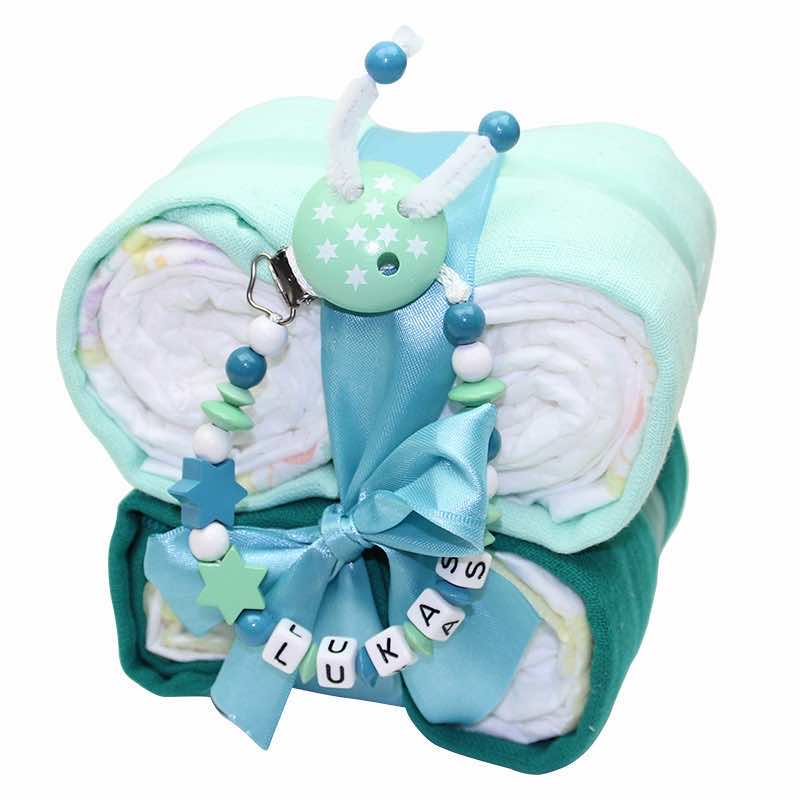 Diaper animal butterfly small mint:petrol