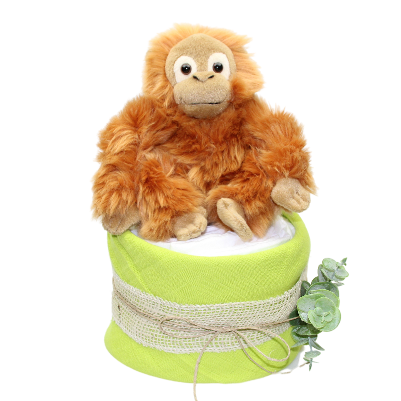 Diaper cake Nuscheli Mini Orangutan